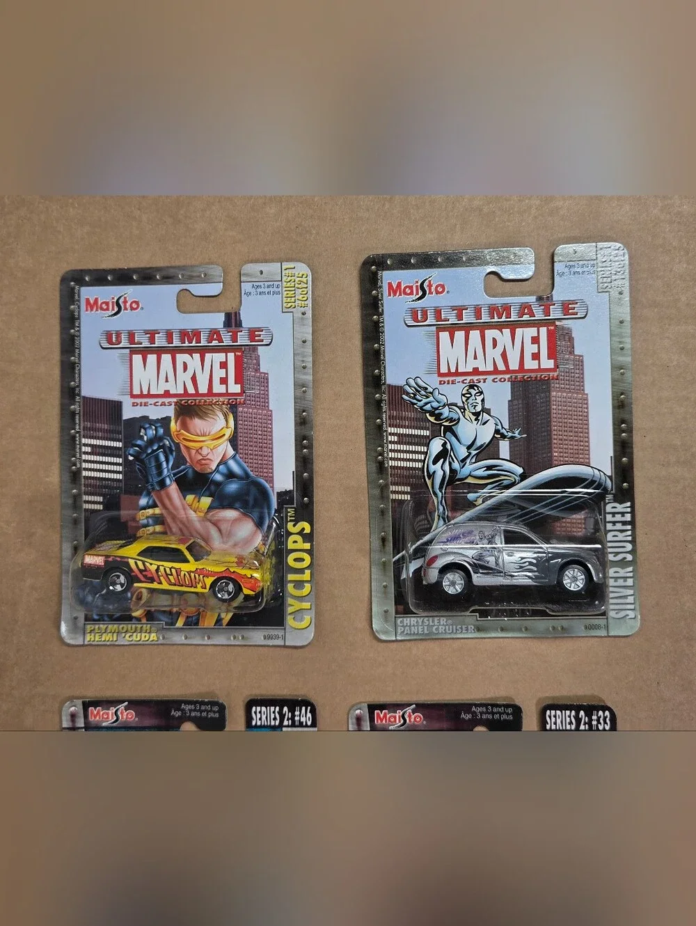 MAISTO X-Men Ultimate Marvel DieCast 2002 Wolverine Cyclops ProfX NEW Lot Of 4